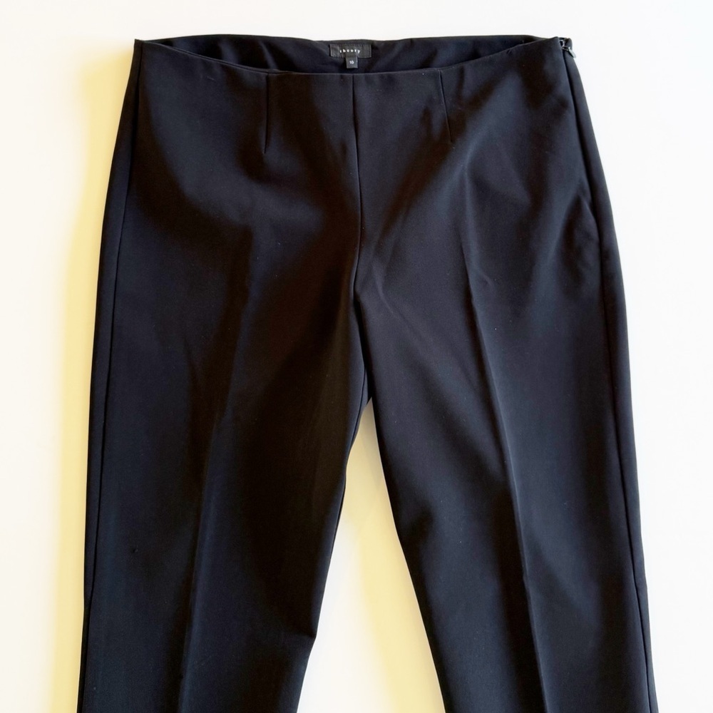 Theory Belisa 2 Mandatory Black Crop Pants - Picture 2 of 14